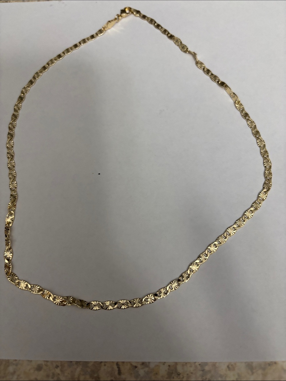 Valentino gold plated 16 inch necklace
